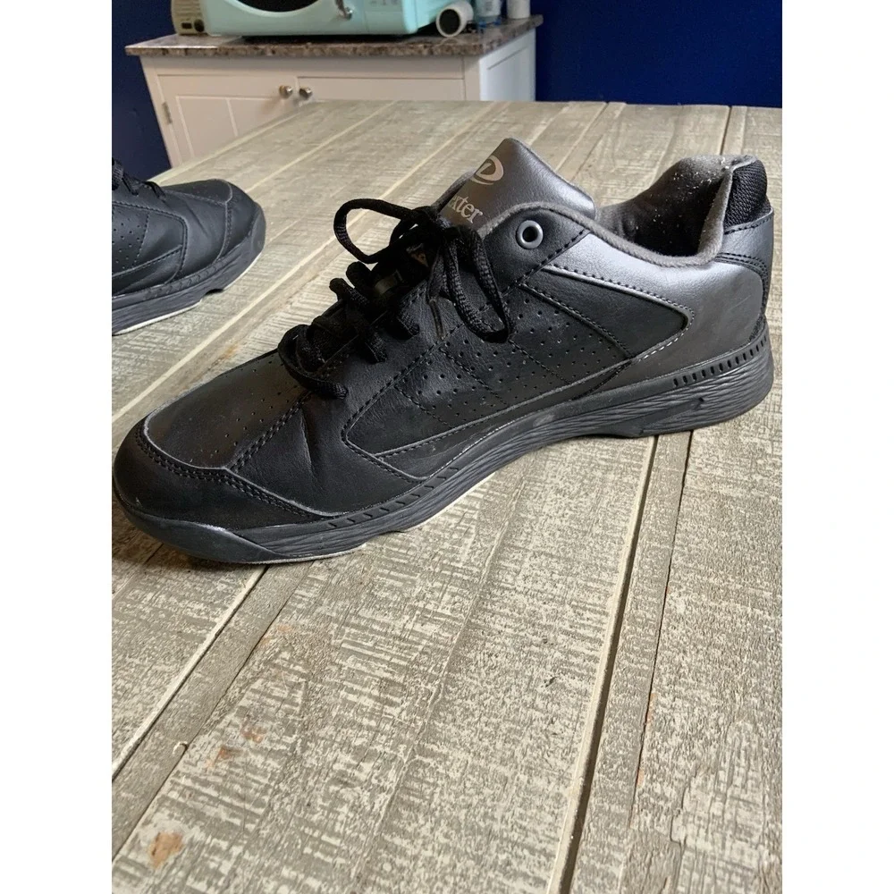 Dexter Ricky IV Bowling Shoes Mens Size 12W (EE) Black Gray Slide Rite Lace Up